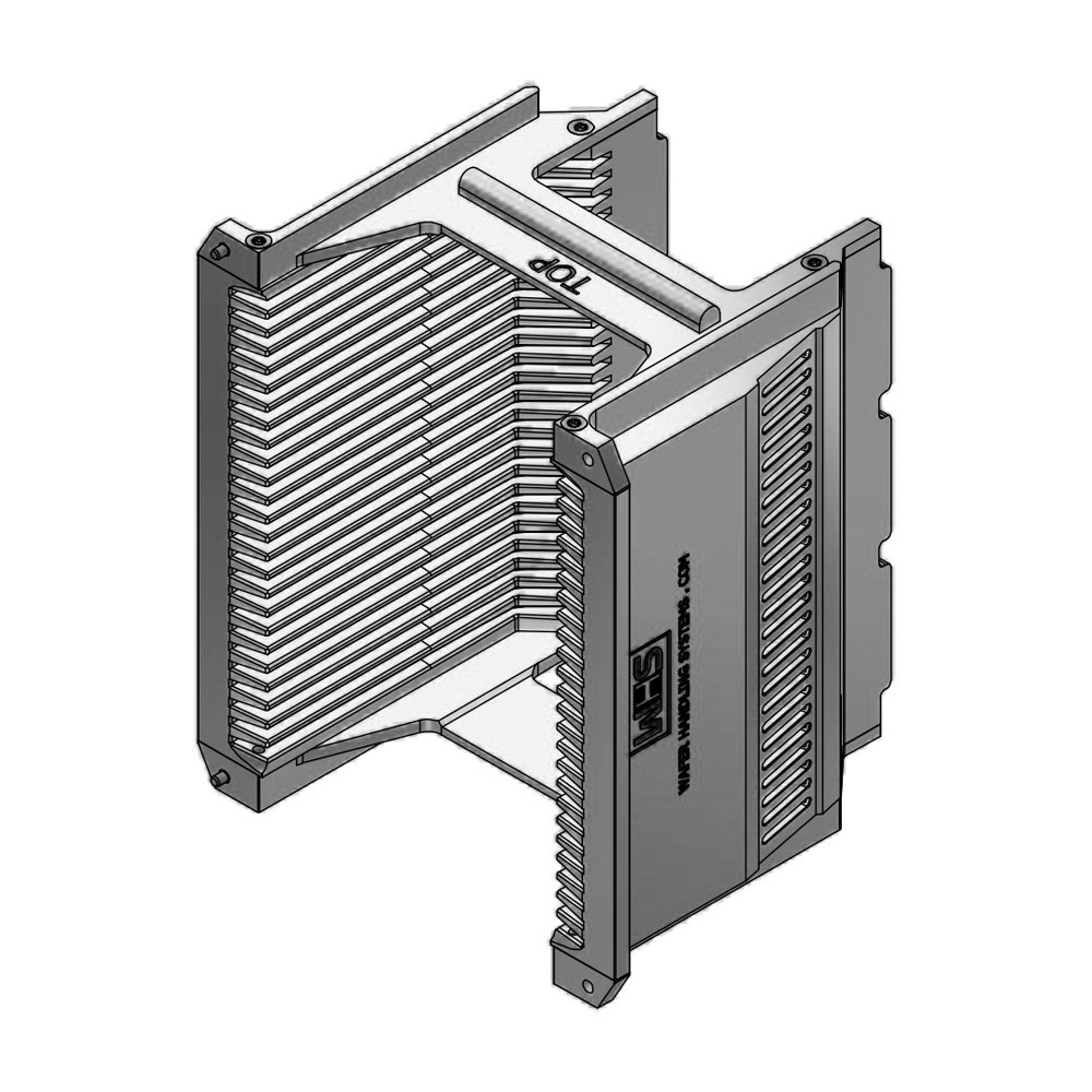 4" (100 mm) Aluminium-Kassette hart, klar eloxiert | 25 Plätze H-Stange / H-Stange | Eckig | Mindestbestellmenge 5 4" (100 mm) Aluminium-Kassette hart, klar eloxiert | 25 Plätze H-Stange / H-Stange | Eckig | Mindestbestellmenge 5